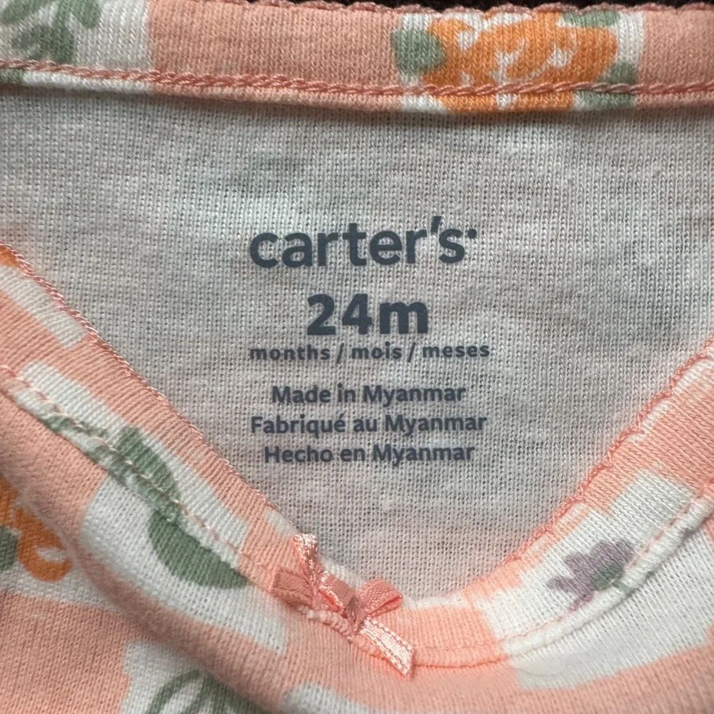 Carter's Peachy Ruffle Sleeveless Onesie 2 Pack